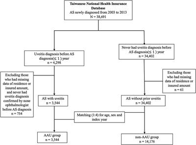 The Risk of Major Adverse Cardiovascular Events in Ankylosing Spondylitis Patients With a History of Acute Anterior Uveitis: A Nationwide, Population Based Cohort Study